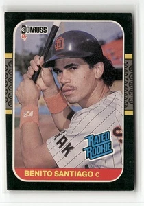 1987 DONRUSS #31 BENITO SANTIAGO SAN DIEGO PADRES - Picture 1 of 2