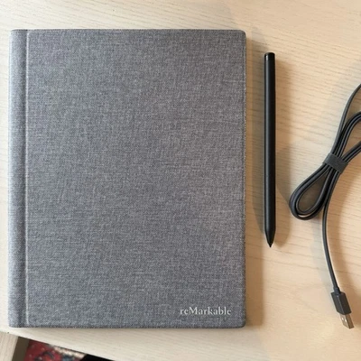 Remarkable 2 with Marker Plus and Gray Book Folio - Image 1 of 4