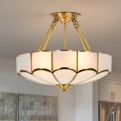 18.5" modern American style study lamp balcony chandelier - Image 1 of 4