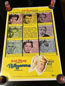 Locandina film Disney vintage 1960 - Pollyanna - un foglio - Foto 1 di 9