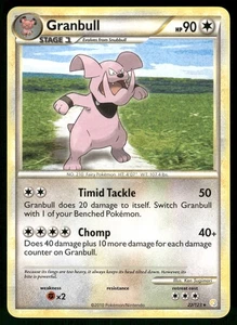 Pokémon Granbull 22/123 HeartGold y SoulSilver 2010 muy jugado - Imagen 1 de 3