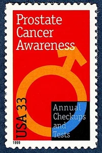 PROSTATAKREBS-BEWUSSTSEINSSTEMPEL: Jährliche Untersuchungen und Tests, zur Früherkennung - Bild 1 von 2