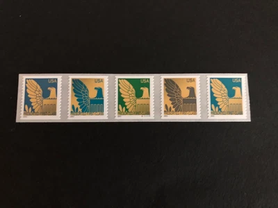U.S. Stamps, Scott # 3792-3801 (3801b), PNC5 # S1111111, (25c) Eagle, #on#, MNH - Image 1 of 2