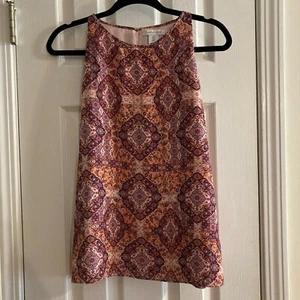 Tabitha Webb Top Sz Small Women's Round Neck Multicolor Sleeveless Tank Shirt - Picture 1 of 9