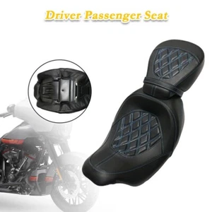Driver Passenger Pillion Seat Motorcycle Fits For Harley Touring 2009-2023 10 - Picture 1 of 4