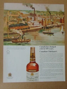 1967 Old Distillery Factory CANADIAN CLUB WHISKY vintage print ad - Picture 1 of 1