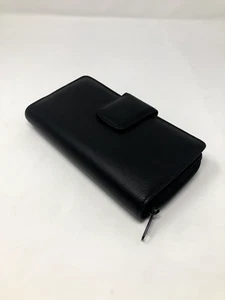 Buxton Slim Clutch Women's Ladie's Wallet New Black - Picture 1 of 15