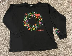 Vintage Hanna Andersson holiday long sleeve shirt MADE IN Denmark - Picture 1 of 2