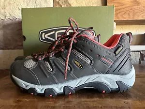 Keen Damen Koven WP #1012597 Raven/Hot Coral Wanderschuh Größe 10 NEU mit Karton - Bild 1 von 10