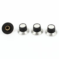 4 x Potentiometer Pot Metal Knob w 0-9 Scale Dial for 6mm Shaft Rotary Cap