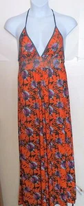 Apple Bottoms juniors size L Large Orange tie dye halter long maxi dress j137 - Picture 1 of 5