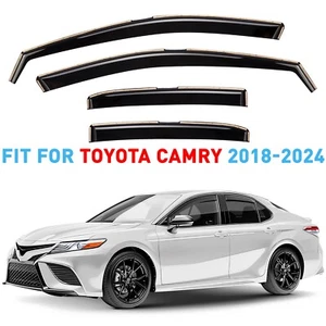 Side Window Deflectors Rain Guards for 2018-2024 Toyota Camry Sedan - Picture 1 of 9