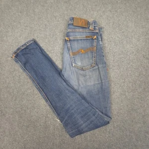 Nudie Jeans womens 27 Blue denim high kai pants high rise skinny Size 27x31 - Picture 1 of 15