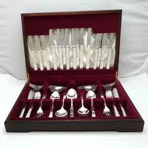 THE NILE Design Walker & Hall Silver Service 84 Piece Canteen of Cutlery Set - Picture 1 of 7