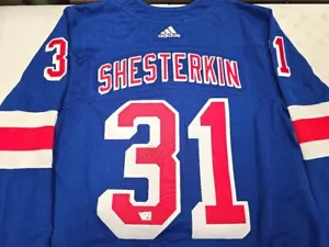 Adidas New York Rangers IGOR SHESTERKIN Firmado Auto Auténtico Hockey Jersey Certificado de Autenticidad - Imagen 1 de 6