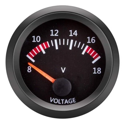 52mm Voltmeter Batteriespannung Auto Spannungsanzeige Volt Messgerät Instrument - Bild 1 von 4