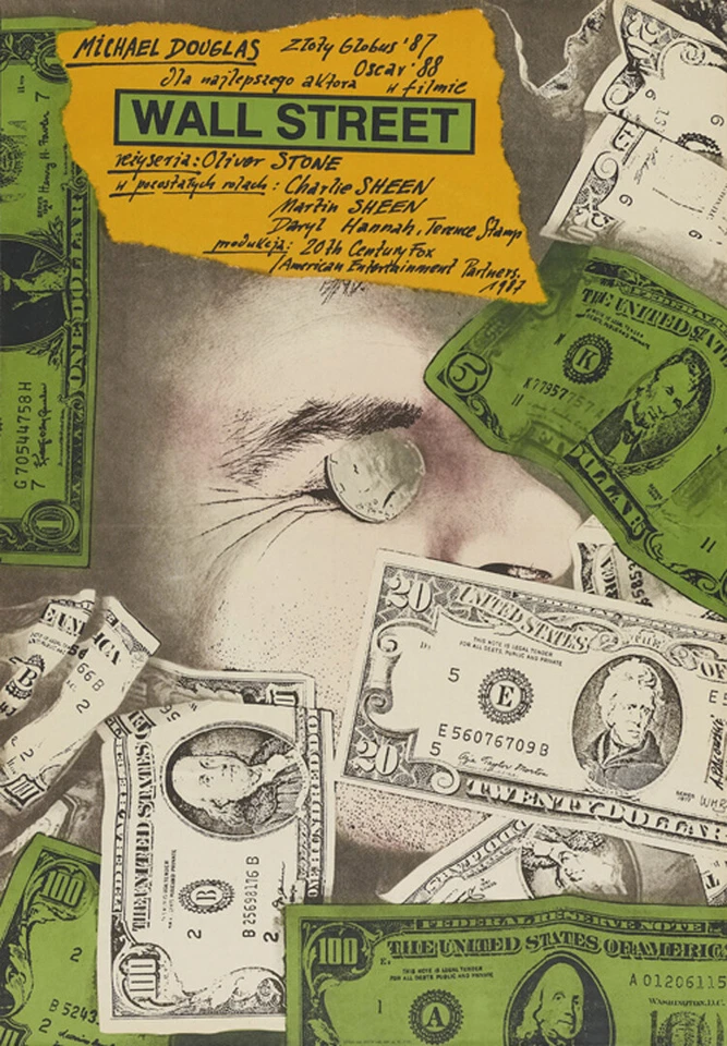 Wall Street movie poster print - Image 1 of 1