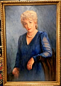 Jaroslav Gebr Hand Painted Acrylic On Canvas Framed For Louise Franker W. Cert  - Picture 1 of 18