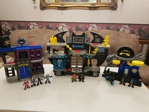 Fisher-Price Imaginexts DC BATCAVE Playset w/ villains and Batmans and robin - Picture 1 of 12