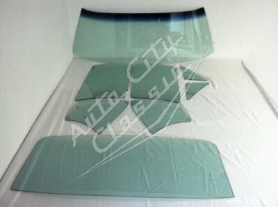 Paquete completo de vidrio 1968 1969 Buick Special cupé de 2 puertas sedán tinte verde Foto 1 de 4