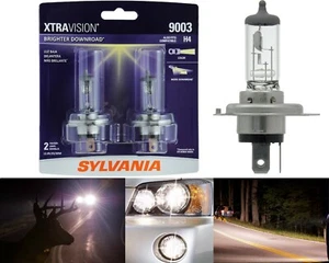 Sylvania Xtra Vision 9003 HB2 H4 60/55W Two Bulb Head Light Dual Beam Upgrade OE - Bild 1 von 12