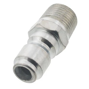 Erie Tools Lavadora a Presión 3/8" Macho NPT a Enchufe Conexión Rápida Acoplador de Zinc - Imagen 1 de 2