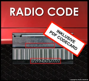 █►RADIO CODE geeignet für Becker BE0776 BAVARIA C Professional - kod codice - Bild 1 von 1