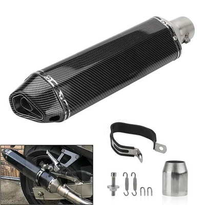 Slip On Exhaust Muffler Pipe Silencer For 38-51mm Universal Motorcycle Dirt Bike Foto 1 de 4