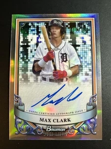 2024 Bowman Sterling Baseball Max Clark Refractor Auto /150 #PA-MC Tigers - Bild 1 von 2