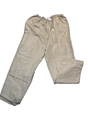 Pantalones Exfoliantes Unisex Bronceados L Resistentes a la Sangre Sin Látex 30" Bolsillos Entrepierna Nuevos Foto 1 de 4