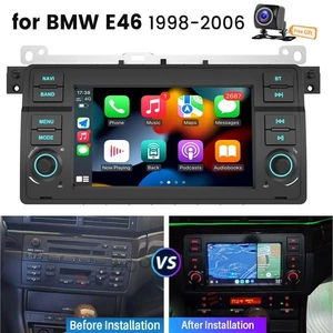 7" Car Stereo For BMW 3-series E46 M3 Apple CarPlay Radio GPS NAVI Android 32GB - Picture 1 of 14