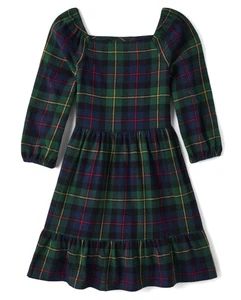 ,Long Sleeve Plaid Dress,XSmall (4) - Picture 1 of 2