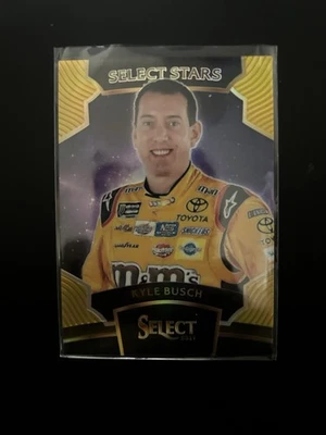 2017 Panini Select Select Stars Kyle Busch #S13 Gold Prizm /10 - Image 1 of 2