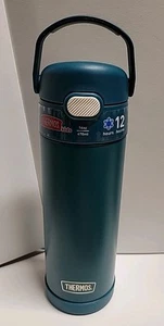 THERMOS FUNTAINER 16 Ounce Stainless Steel Vacuum Insulated Bottle, GREEN, NEW - Picture 1 of 7