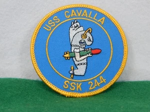 PARCHE BORDADO 3" NAVY USS CAVALLA SSK-244 - Imagen 1 de 3