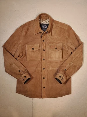 Cockpit USA Brown Suede Leather Shirt Jacket | Made in USA | M - Image 1 of 4