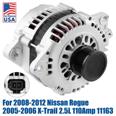 Genuine OEM Alternator For 2008-2012 Nissan Rogue 2005-2006 X-Trail 2.5L 110Amp* Foto 1 de 4