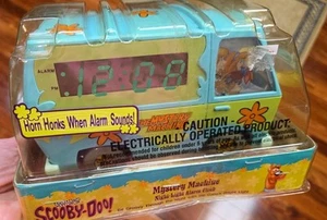 Scooby Doo Mystery Machine Nightlight Horn Alarm Clock Hanna Barber Vintage 1999 - Picture 1 of 17