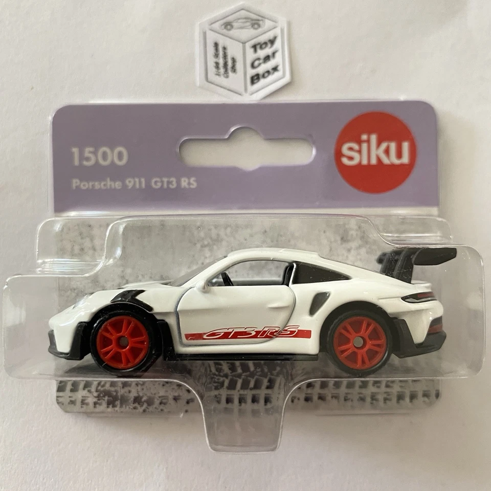 SIKU #1500 - Porsche 911 (992) GT3 RS (White - 3” Scale Model) E86 - Image 1 of 1