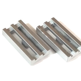 2X LEGO 2412 / 30244 1x2 Tile Grille Metallic Silver LOT OF 2