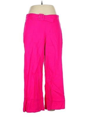 Pantalones de lino rosa XL para mujer H By Halston nuevos con etiquetas Foto 1 de 4