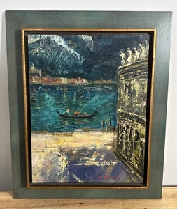 Samuel Brecher. Amerikanischer Expressionist (1897-1982) Ölgemälde signiert Venedig - Bild 1 von 6