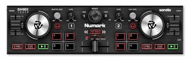 Numark DJ2GO2 Touch Pocket Double Deck DJ Controller - Black
