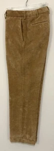 Mens Peter Millar Nanoluxe Brown Flat Corduroy Dress Pants Sz 35 - Picture 1 of 3