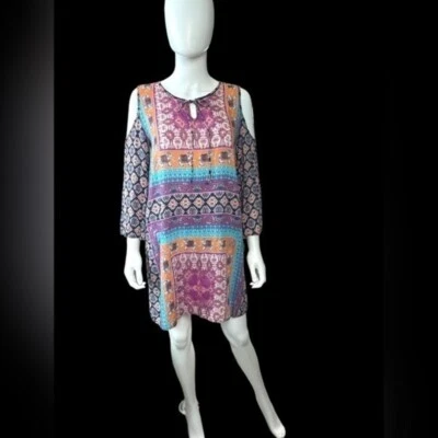FEATHERS BY TOLANI DRESS/TUNIC SIZE S - Image 1 of 4
