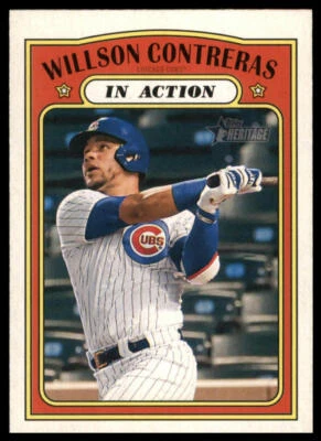 2021 Topps Heritage #42 Willson Contreras - Image 1 of 2