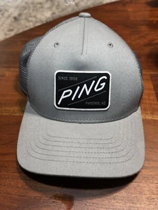 PING Phoenix Arizona Gray Snapback Men's Hat Flex Fit GOLF ONE TEN 110 Trucker - Picture 1 of 7