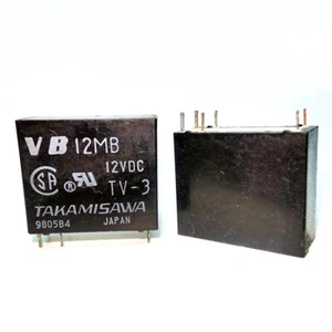 2Pcs VB12MB 12VDC Electromagnetic Relay 6Pins - Picture 1 of 1