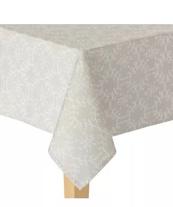 "Mantel de tela de diseño floral Fontinella gris humo redondo 70" Food Network - - Imagen 1 de 1