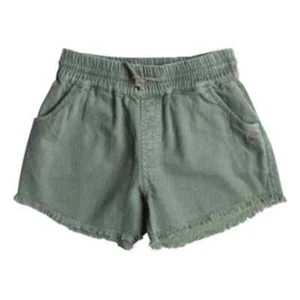 Roxy Twill Shorts Girls Size 12 Agave Green Scenic Route Relaxed Fit $40.00 MSRP - Picture 1 of 7